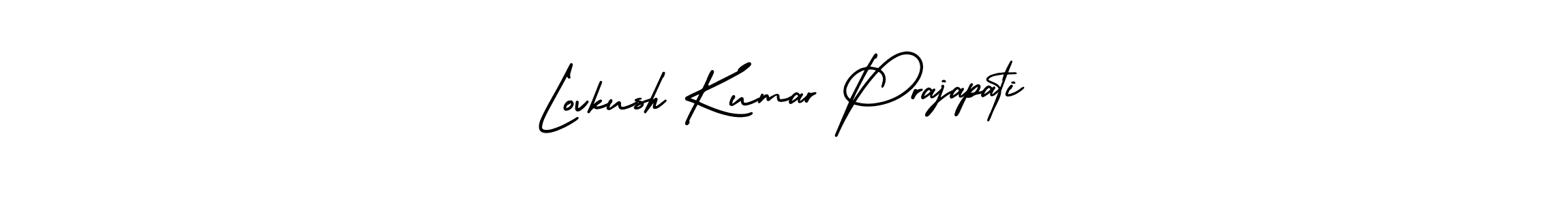 Lovkush Kumar Prajapati stylish signature style. Best Handwritten Sign (AmerikaSignatureDemo-Regular) for my name. Handwritten Signature Collection Ideas for my name Lovkush Kumar Prajapati. Lovkush Kumar Prajapati signature style 3 images and pictures png