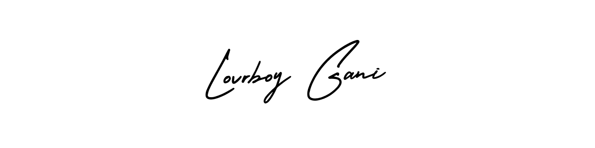 Design your own signature with our free online signature maker. With this signature software, you can create a handwritten (AmerikaSignatureDemo-Regular) signature for name Lovrboy Gani. Lovrboy Gani signature style 3 images and pictures png