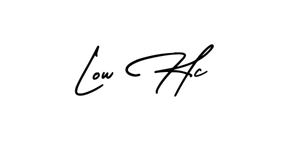 Design your own signature with our free online signature maker. With this signature software, you can create a handwritten (AmerikaSignatureDemo-Regular) signature for name Low Hc. Low Hc signature style 3 images and pictures png