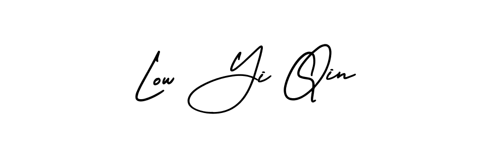 Low Yi Qin stylish signature style. Best Handwritten Sign (AmerikaSignatureDemo-Regular) for my name. Handwritten Signature Collection Ideas for my name Low Yi Qin. Low Yi Qin signature style 3 images and pictures png