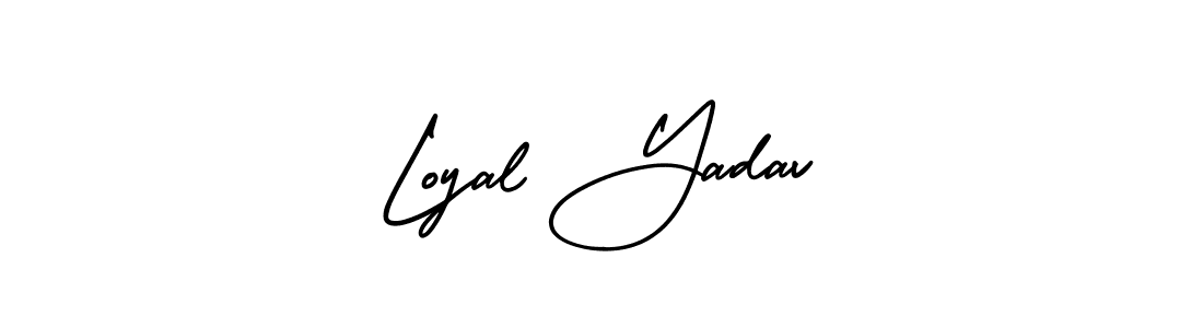Design your own signature with our free online signature maker. With this signature software, you can create a handwritten (AmerikaSignatureDemo-Regular) signature for name Loyal Yadav. Loyal Yadav signature style 3 images and pictures png