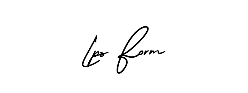 Create a beautiful signature design for name Lps Form. With this signature (AmerikaSignatureDemo-Regular) fonts, you can make a handwritten signature for free. Lps Form signature style 3 images and pictures png