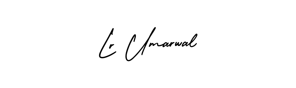 Also You can easily find your signature by using the search form. We will create Lr Umarwal name handwritten signature images for you free of cost using AmerikaSignatureDemo-Regular sign style. Lr Umarwal signature style 3 images and pictures png
