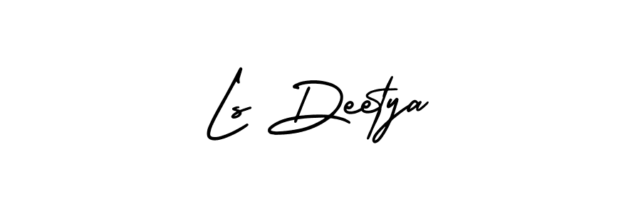 Make a beautiful signature design for name Ls Deetya. With this signature (AmerikaSignatureDemo-Regular) style, you can create a handwritten signature for free. Ls Deetya signature style 3 images and pictures png