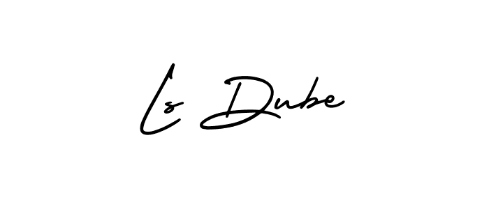 How to Draw Ls Dube signature style? AmerikaSignatureDemo-Regular is a latest design signature styles for name Ls Dube. Ls Dube signature style 3 images and pictures png