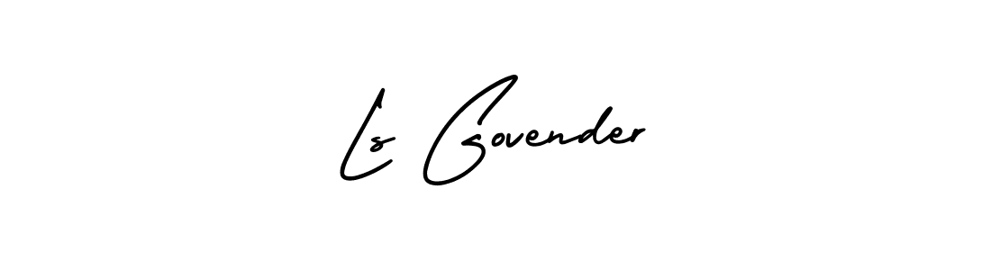 How to Draw Ls Govender signature style? AmerikaSignatureDemo-Regular is a latest design signature styles for name Ls Govender. Ls Govender signature style 3 images and pictures png