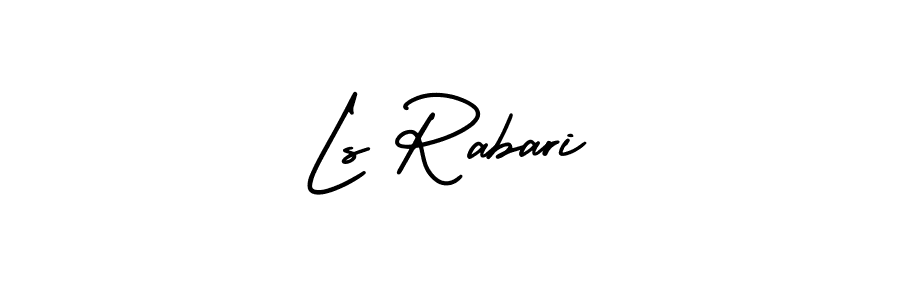 Design your own signature with our free online signature maker. With this signature software, you can create a handwritten (AmerikaSignatureDemo-Regular) signature for name Ls Rabari. Ls Rabari signature style 3 images and pictures png