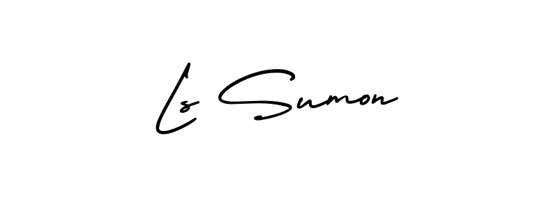 Check out images of Autograph of Ls Sumon name. Actor Ls Sumon Signature Style. AmerikaSignatureDemo-Regular is a professional sign style online. Ls Sumon signature style 3 images and pictures png