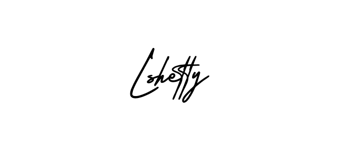 Use a signature maker to create a handwritten signature online. With this signature software, you can design (AmerikaSignatureDemo-Regular) your own signature for name Lshetty. Lshetty signature style 3 images and pictures png