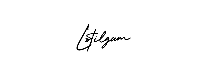 How to make Lstilgam name signature. Use AmerikaSignatureDemo-Regular style for creating short signs online. This is the latest handwritten sign. Lstilgam signature style 3 images and pictures png