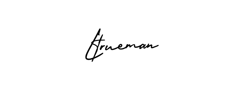 How to make Ltrueman name signature. Use AmerikaSignatureDemo-Regular style for creating short signs online. This is the latest handwritten sign. Ltrueman signature style 3 images and pictures png