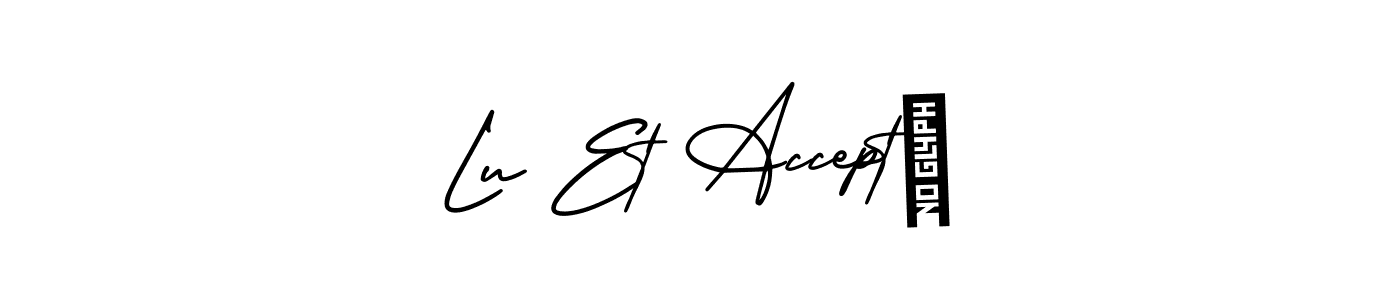 Here are the top 10 professional signature styles for the name Lu Et Accepté. These are the best autograph styles you can use for your name. Lu Et Accepté signature style 3 images and pictures png