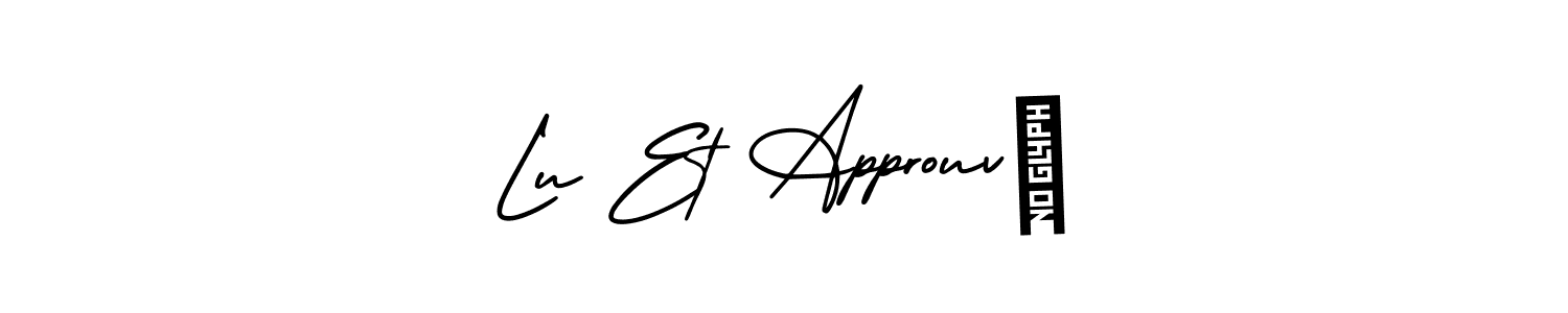 How to make Lu Et Approuvé signature? AmerikaSignatureDemo-Regular is a professional autograph style. Create handwritten signature for Lu Et Approuvé name. Lu Et Approuvé signature style 3 images and pictures png