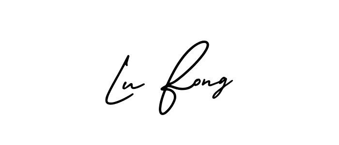 How to make Lu Fong signature? AmerikaSignatureDemo-Regular is a professional autograph style. Create handwritten signature for Lu Fong name. Lu Fong signature style 3 images and pictures png