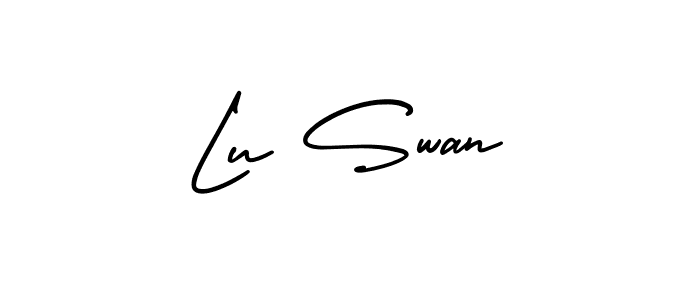 Use a signature maker to create a handwritten signature online. With this signature software, you can design (AmerikaSignatureDemo-Regular) your own signature for name Lu Swan. Lu Swan signature style 3 images and pictures png