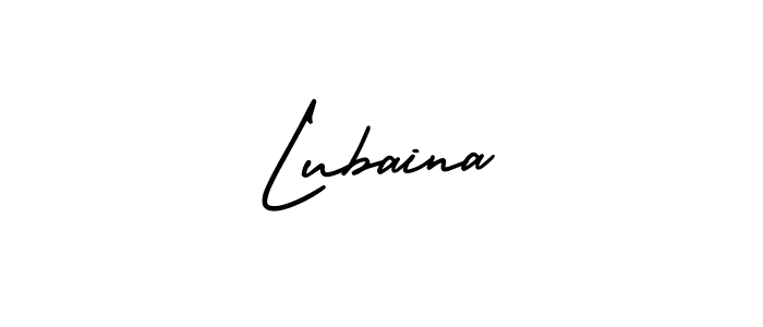 if you are searching for the best signature style for your name Lubaina. so please give up your signature search. here we have designed multiple signature styles  using AmerikaSignatureDemo-Regular. Lubaina signature style 3 images and pictures png
