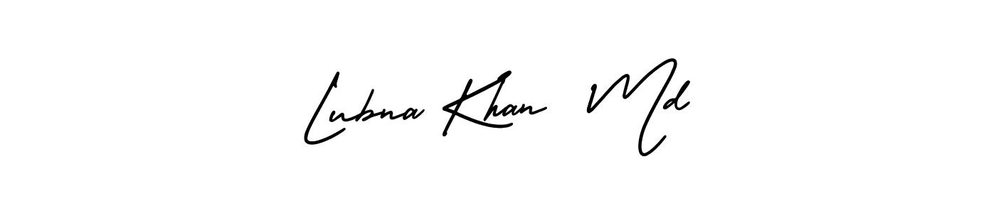 Make a beautiful signature design for name Lubna Khan  Md. With this signature (AmerikaSignatureDemo-Regular) style, you can create a handwritten signature for free. Lubna Khan  Md signature style 3 images and pictures png