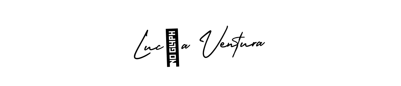 if you are searching for the best signature style for your name Lucía Ventura. so please give up your signature search. here we have designed multiple signature styles  using AmerikaSignatureDemo-Regular. Lucía Ventura signature style 3 images and pictures png