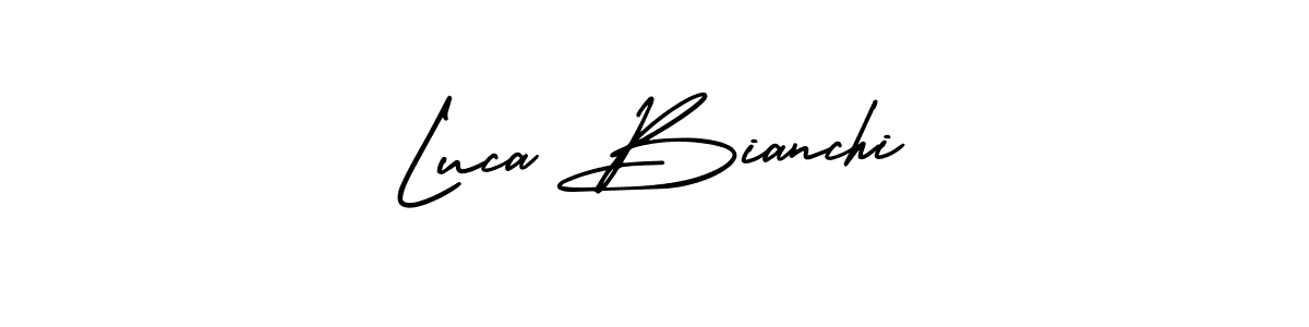 It looks lik you need a new signature style for name Luca Bianchi. Design unique handwritten (AmerikaSignatureDemo-Regular) signature with our free signature maker in just a few clicks. Luca Bianchi signature style 3 images and pictures png