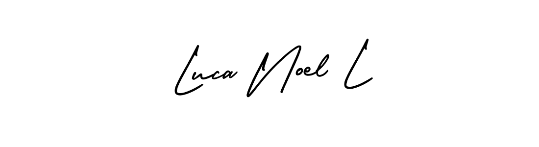 if you are searching for the best signature style for your name Luca Noel L. so please give up your signature search. here we have designed multiple signature styles  using AmerikaSignatureDemo-Regular. Luca Noel L signature style 3 images and pictures png