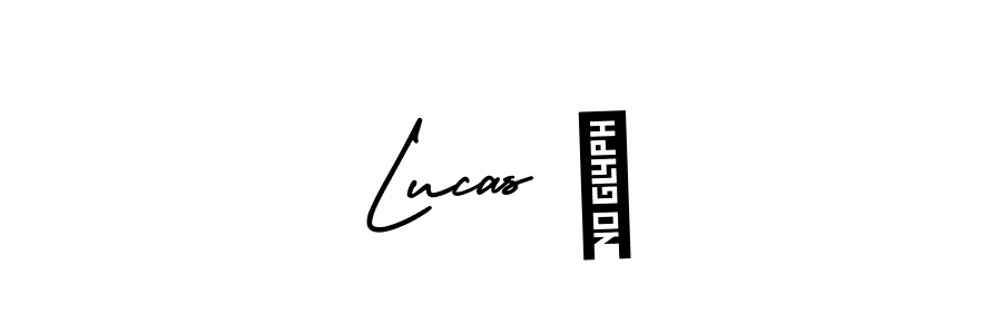 Make a beautiful signature design for name Lucas ♥. With this signature (AmerikaSignatureDemo-Regular) style, you can create a handwritten signature for free. Lucas ♥ signature style 3 images and pictures png