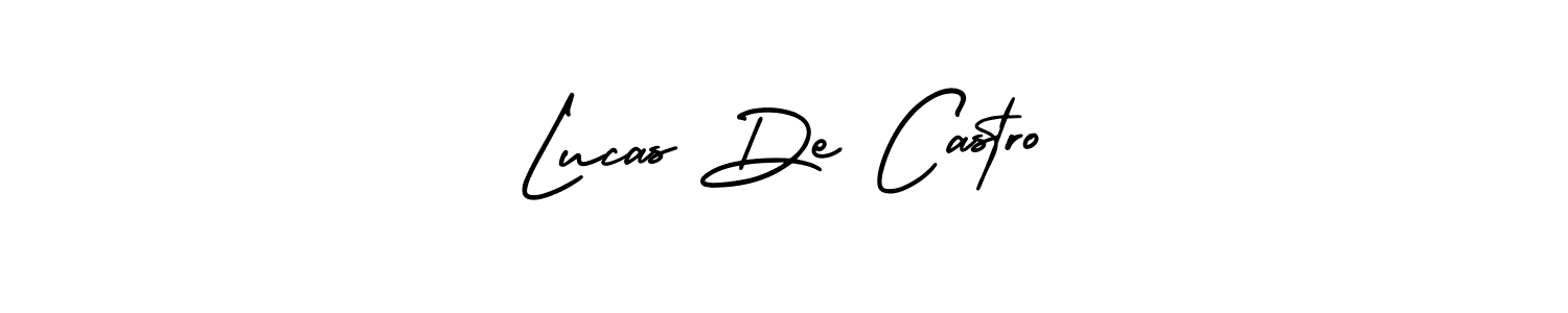 Design your own signature with our free online signature maker. With this signature software, you can create a handwritten (AmerikaSignatureDemo-Regular) signature for name Lucas De Castro. Lucas De Castro signature style 3 images and pictures png
