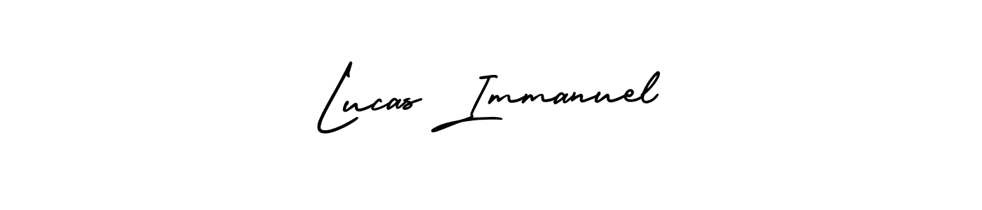 Create a beautiful signature design for name Lucas Immanuel. With this signature (AmerikaSignatureDemo-Regular) fonts, you can make a handwritten signature for free. Lucas Immanuel signature style 3 images and pictures png