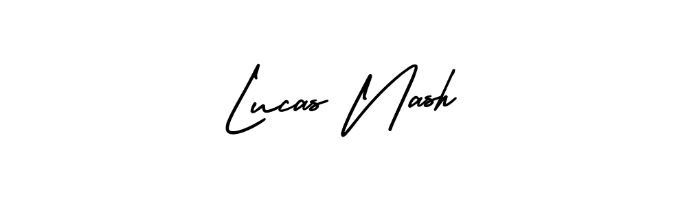 Design your own signature with our free online signature maker. With this signature software, you can create a handwritten (AmerikaSignatureDemo-Regular) signature for name Lucas Nash. Lucas Nash signature style 3 images and pictures png