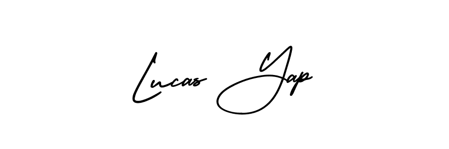 How to make Lucas Yap signature? AmerikaSignatureDemo-Regular is a professional autograph style. Create handwritten signature for Lucas Yap name. Lucas Yap signature style 3 images and pictures png