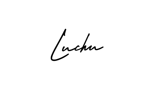 Create a beautiful signature design for name Luchu. With this signature (AmerikaSignatureDemo-Regular) fonts, you can make a handwritten signature for free. Luchu signature style 3 images and pictures png