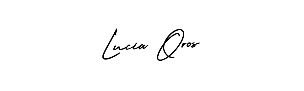 Create a beautiful signature design for name Lucia Oros. With this signature (AmerikaSignatureDemo-Regular) fonts, you can make a handwritten signature for free. Lucia Oros signature style 3 images and pictures png