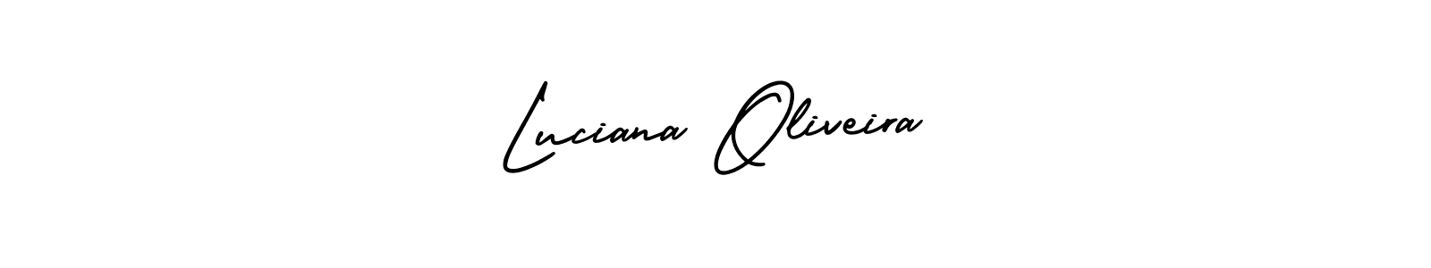 Make a beautiful signature design for name Luciana Oliveira. With this signature (AmerikaSignatureDemo-Regular) style, you can create a handwritten signature for free. Luciana Oliveira signature style 3 images and pictures png