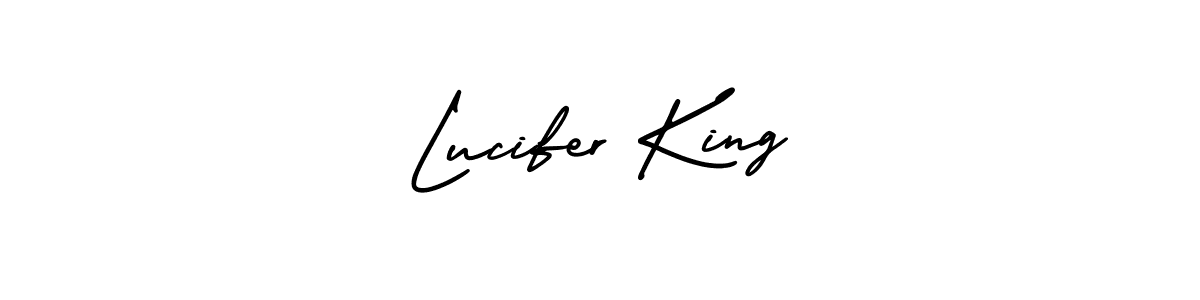 Make a beautiful signature design for name Lucifer King. With this signature (AmerikaSignatureDemo-Regular) style, you can create a handwritten signature for free. Lucifer King signature style 3 images and pictures png