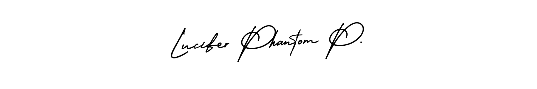 How to make Lucifer Phantom P. signature? AmerikaSignatureDemo-Regular is a professional autograph style. Create handwritten signature for Lucifer Phantom P. name. Lucifer Phantom P. signature style 3 images and pictures png