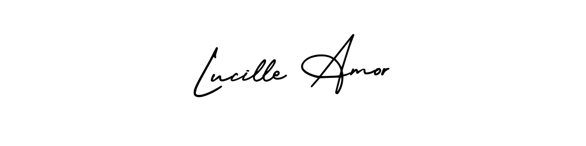 AmerikaSignatureDemo-Regular is a professional signature style that is perfect for those who want to add a touch of class to their signature. It is also a great choice for those who want to make their signature more unique. Get Lucille Amor name to fancy signature for free. Lucille Amor signature style 3 images and pictures png