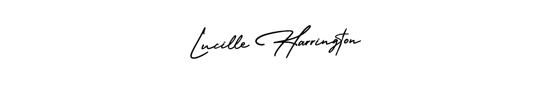 Lucille Harrington stylish signature style. Best Handwritten Sign (AmerikaSignatureDemo-Regular) for my name. Handwritten Signature Collection Ideas for my name Lucille Harrington. Lucille Harrington signature style 3 images and pictures png