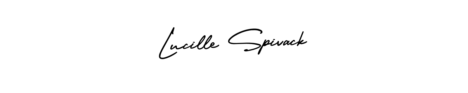 if you are searching for the best signature style for your name Lucille Spivack. so please give up your signature search. here we have designed multiple signature styles  using AmerikaSignatureDemo-Regular. Lucille Spivack signature style 3 images and pictures png