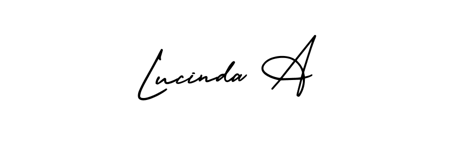 Similarly AmerikaSignatureDemo-Regular is the best handwritten signature design. Signature creator online .You can use it as an online autograph creator for name Lucinda A. Lucinda A signature style 3 images and pictures png