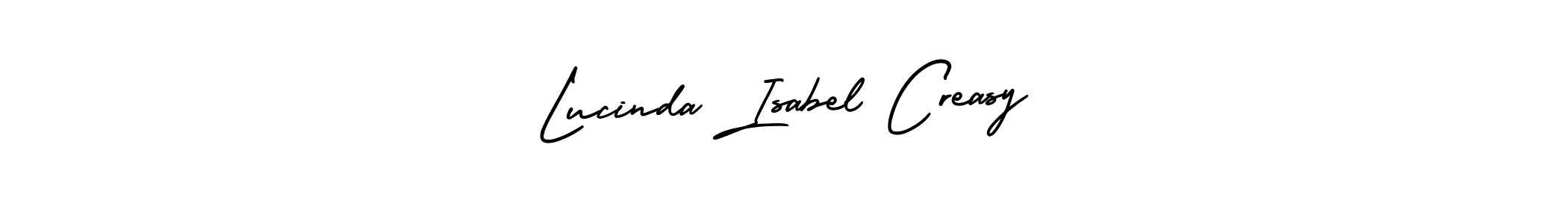 Check out images of Autograph of Lucinda Isabel Creasy name. Actor Lucinda Isabel Creasy Signature Style. AmerikaSignatureDemo-Regular is a professional sign style online. Lucinda Isabel Creasy signature style 3 images and pictures png