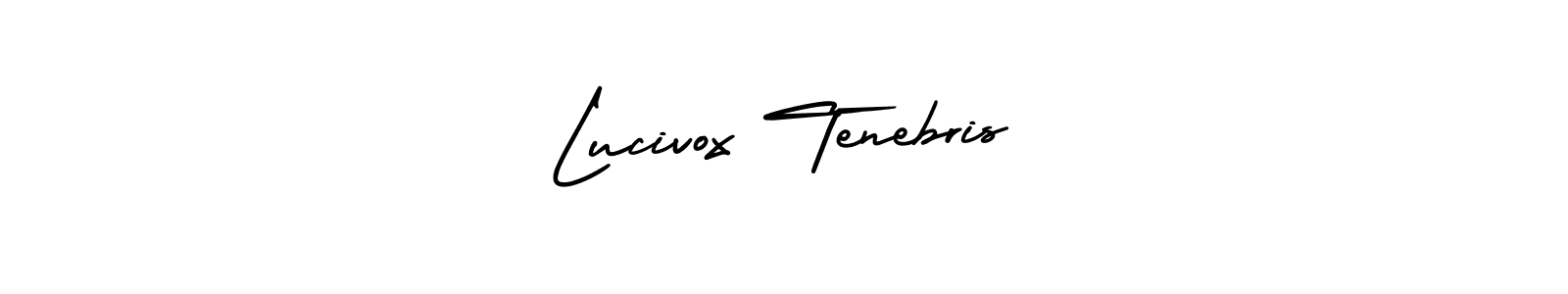 Lucivox Tenebris stylish signature style. Best Handwritten Sign (AmerikaSignatureDemo-Regular) for my name. Handwritten Signature Collection Ideas for my name Lucivox Tenebris. Lucivox Tenebris signature style 3 images and pictures png