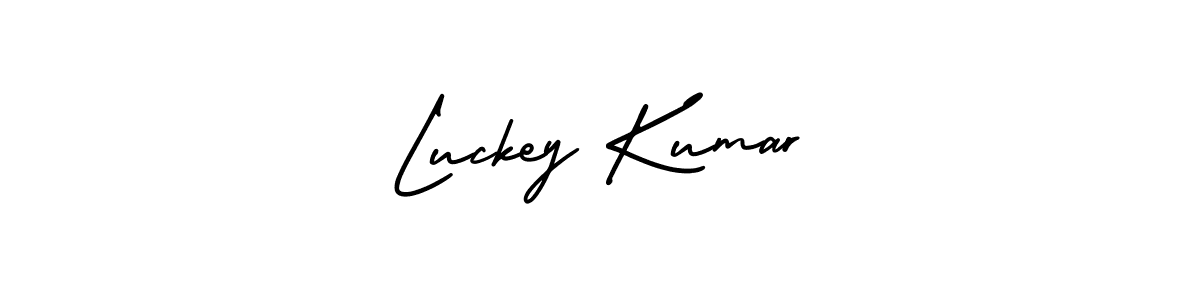 AmerikaSignatureDemo-Regular is a professional signature style that is perfect for those who want to add a touch of class to their signature. It is also a great choice for those who want to make their signature more unique. Get Luckey Kumar name to fancy signature for free. Luckey Kumar signature style 3 images and pictures png
