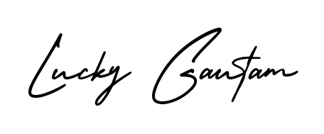 Similarly AmerikaSignatureDemo-Regular is the best handwritten signature design. Signature creator online. You can use it as an online autograph creator for name Lucky Gautam. Lucky Gautam signature style 3 images and pictures png