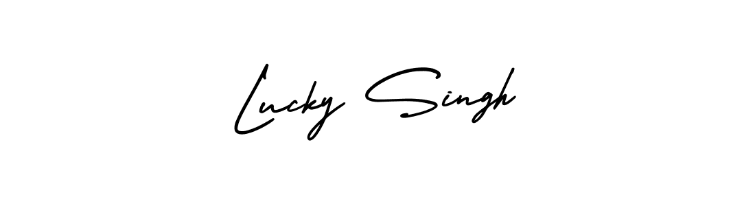 if you are searching for the best signature style for your name Lucky Singh. so please give up your signature search. here we have designed multiple signature styles  using AmerikaSignatureDemo-Regular. Lucky Singh signature style 3 images and pictures png