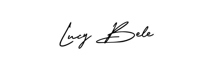 Design your own signature with our free online signature maker. With this signature software, you can create a handwritten (AmerikaSignatureDemo-Regular) signature for name Lucy Bele. Lucy Bele signature style 3 images and pictures png