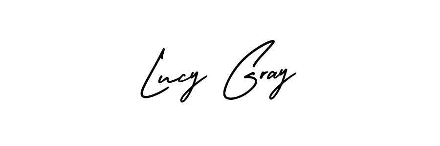 Design your own signature with our free online signature maker. With this signature software, you can create a handwritten (AmerikaSignatureDemo-Regular) signature for name Lucy Gray. Lucy Gray signature style 3 images and pictures png