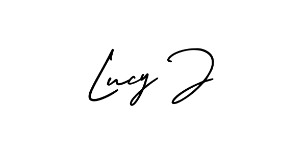Check out images of Autograph of Lucy J name. Actor Lucy J Signature Style. AmerikaSignatureDemo-Regular is a professional sign style online. Lucy J signature style 3 images and pictures png