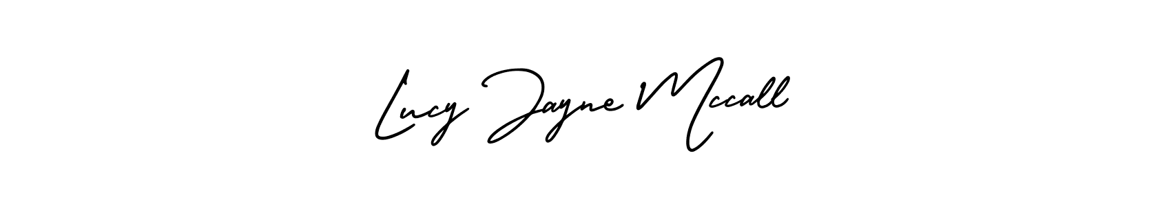 How to make Lucy Jayne Mccall name signature. Use AmerikaSignatureDemo-Regular style for creating short signs online. This is the latest handwritten sign. Lucy Jayne Mccall signature style 3 images and pictures png