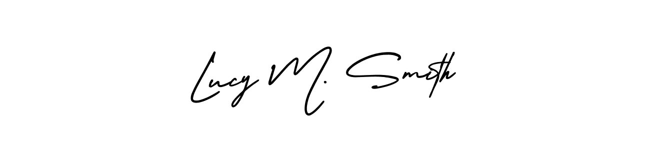 Also we have Lucy M. Smith name is the best signature style. Create professional handwritten signature collection using AmerikaSignatureDemo-Regular autograph style. Lucy M. Smith signature style 3 images and pictures png