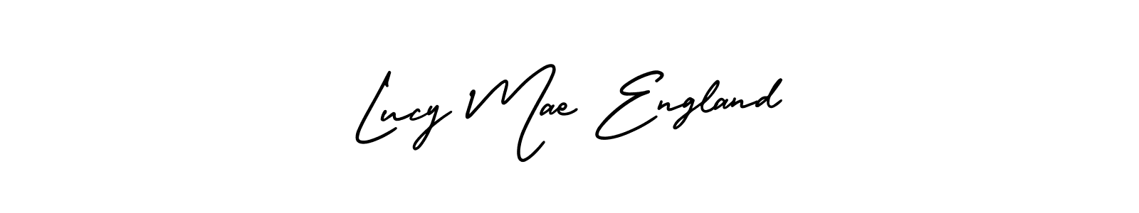 Create a beautiful signature design for name Lucy Mae England. With this signature (AmerikaSignatureDemo-Regular) fonts, you can make a handwritten signature for free. Lucy Mae England signature style 3 images and pictures png