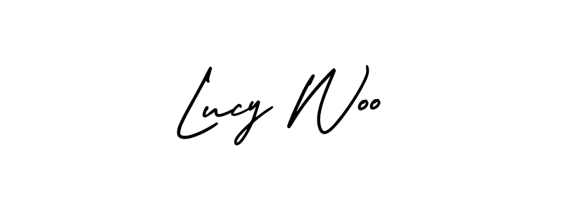 Best and Professional Signature Style for Lucy Woo. AmerikaSignatureDemo-Regular Best Signature Style Collection. Lucy Woo signature style 3 images and pictures png